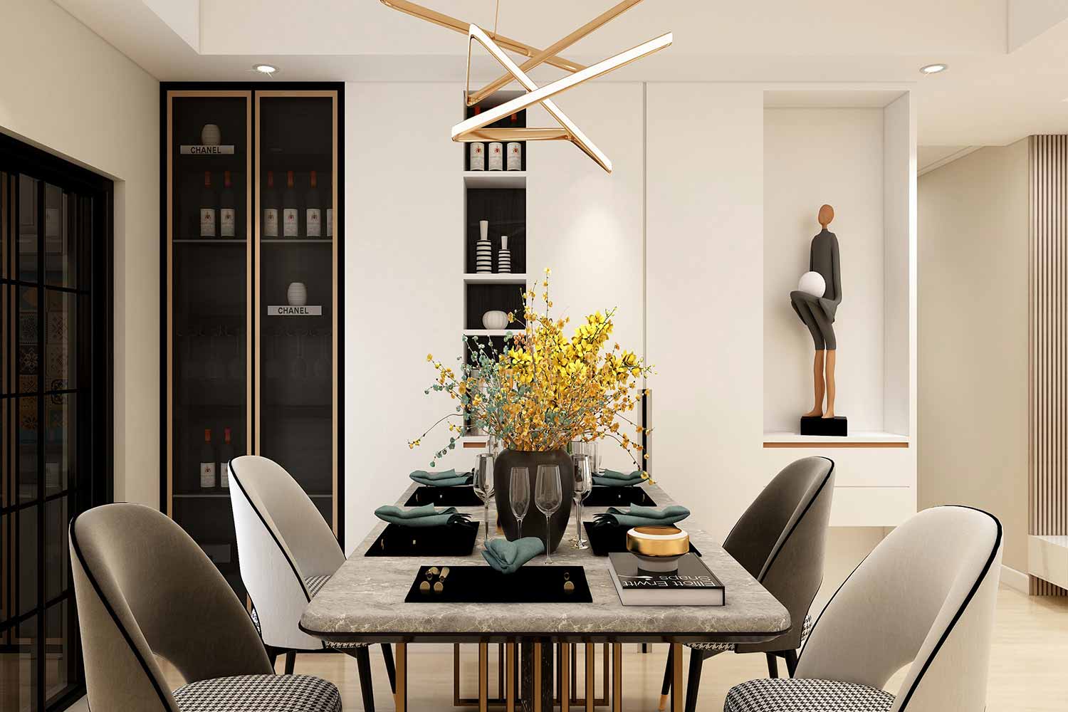 華潤二十四城84m&sup2;現(xiàn)代輕奢風格案例